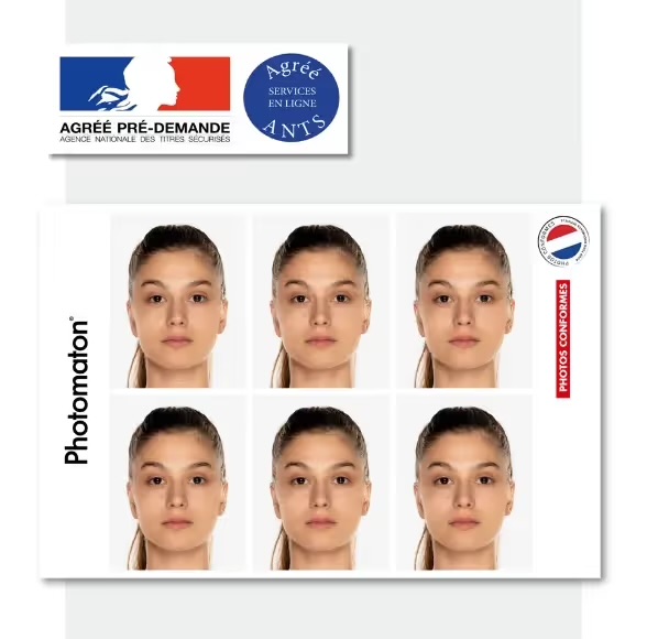 Planche photo d'identité conforme ANTS — agréée pré-demande